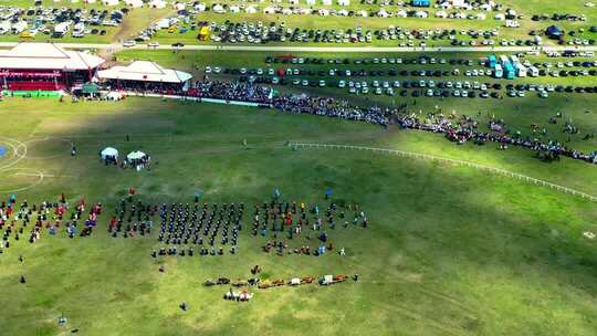 内蒙古草原那达慕会场