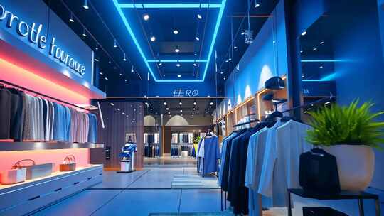 多款时尚室内商业陈设合集 服装店商场片头