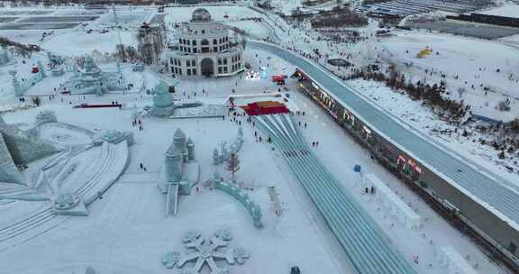 长春冰雪新天地航拍