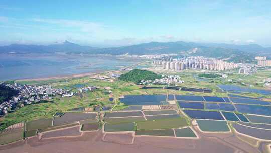 福建霞浦北岐滩涂风景航拍