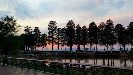 东湖夕阳绿道延时