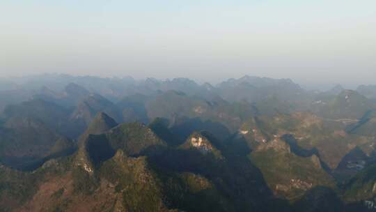 广西山水上林县大龙湖风景区航拍