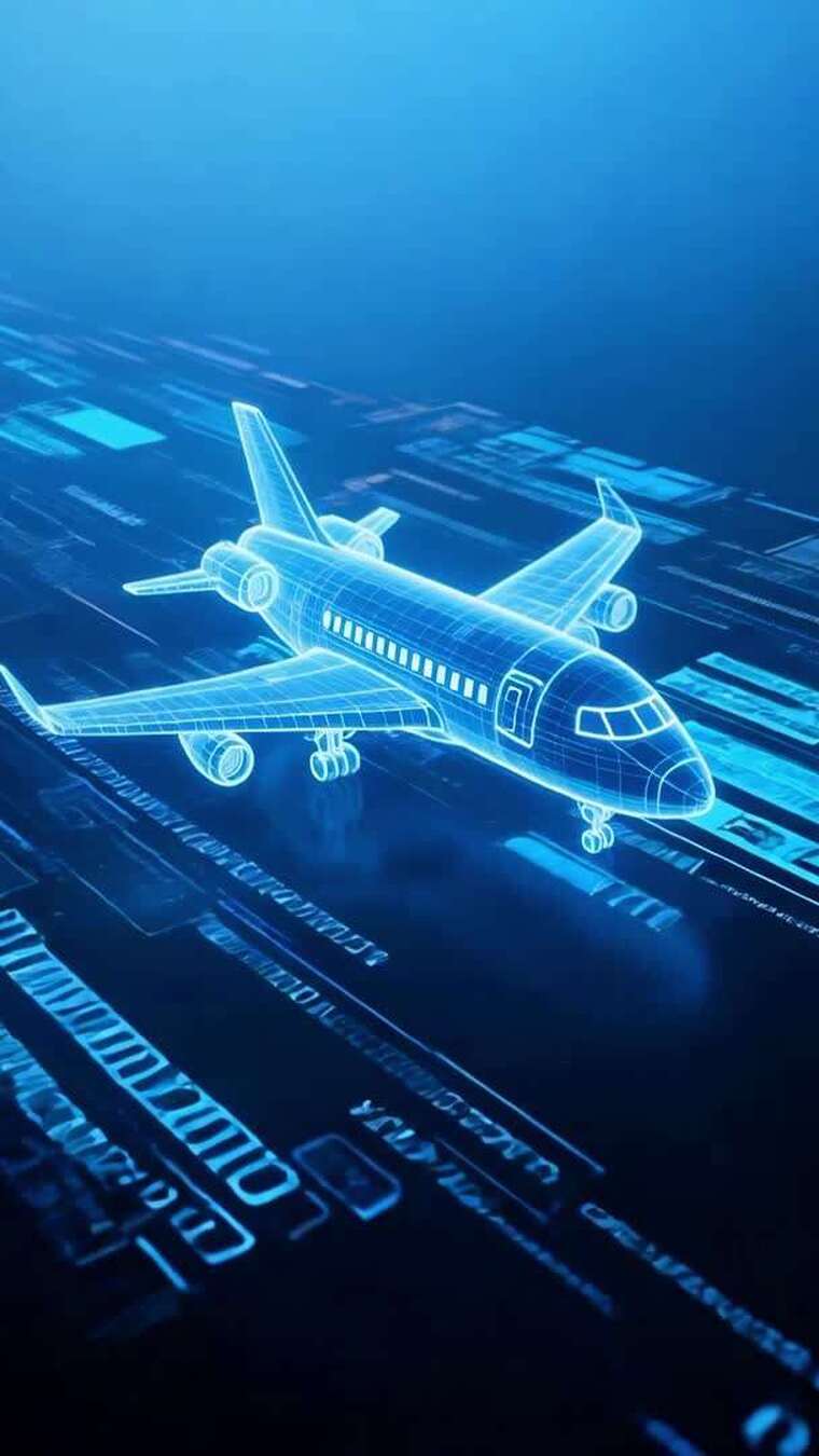 【竖屏】kv主题蓝色科技交通工具片头