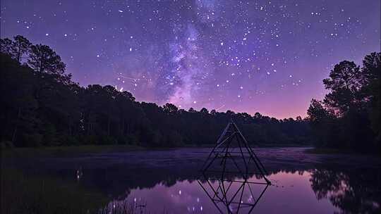 星云星空延时银河星轨北极光流星雨星辰大海