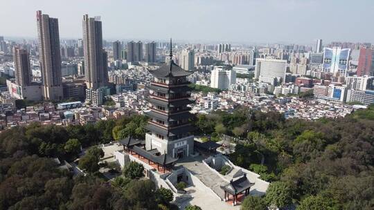 广东省佛山市城市风光航拍