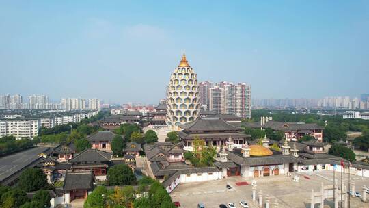 常州市宝林禅寺航拍风光