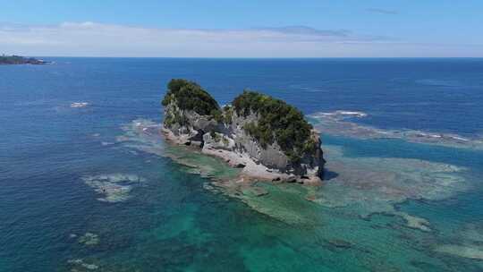 日本 和歌山 白浜 沙滩 航拍视频