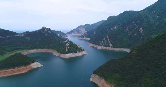 西安黑河水库航拍