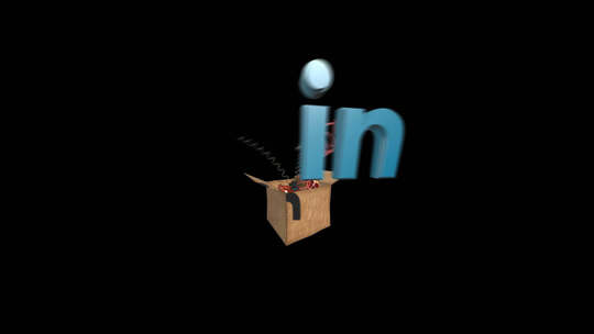 社交图标Twitter和LinkedIn