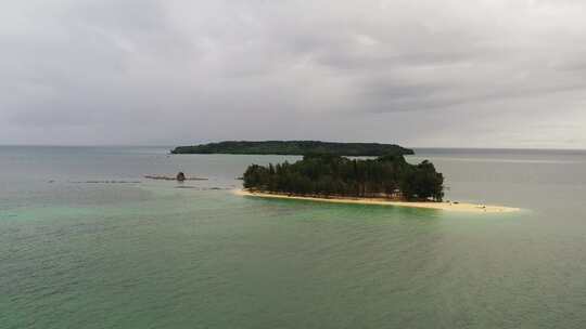 大海码头海滩马来西亚海岛蓝色海边