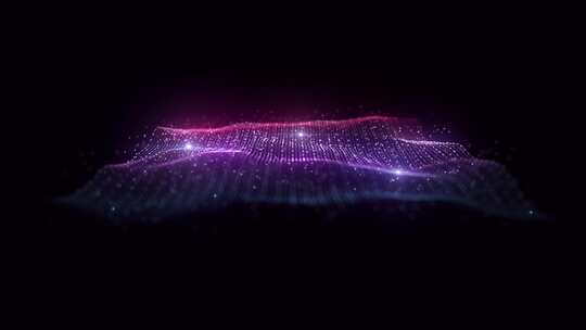 紫色波纹粒子数据
