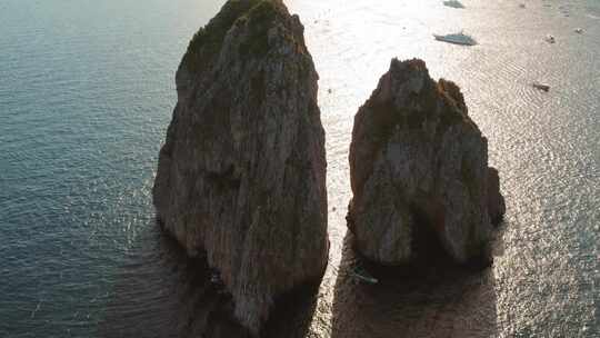 卡普里岛，岛屿，悬崖，海