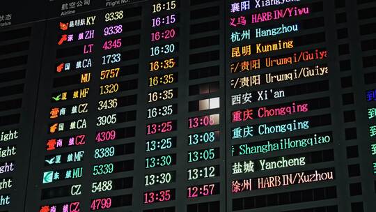 深圳机场到达大厅视频素材模板下载