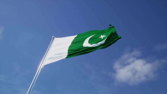 巴基斯坦旗帜视频素材模板下载