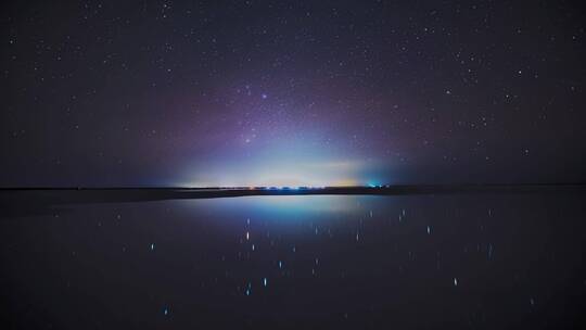 青海翡翠湖星空银河延时