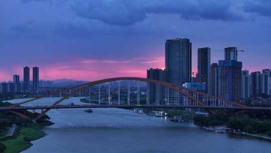 中国广东省佛山市佛山新城全景