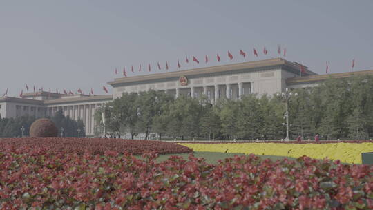 天安门红旗 大气北京 国庆