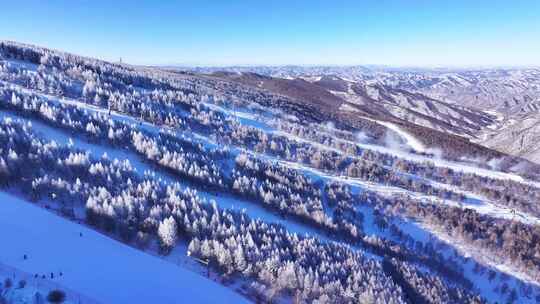 崇礼唯美滑雪场航拍