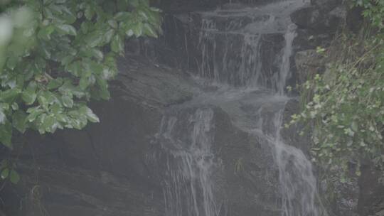 雨后山水清泉瀑布LOG