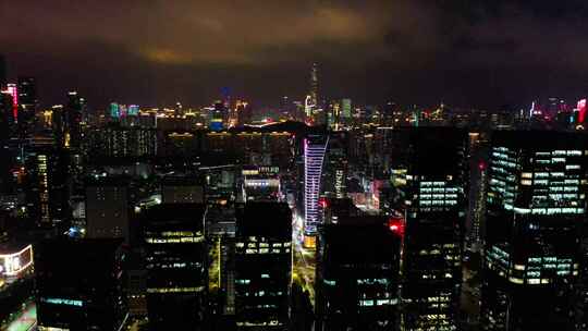 城市夜空4K航拍