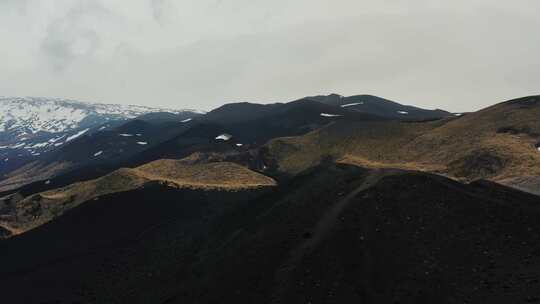 埃特纳火山，西西里岛，景观，意大利