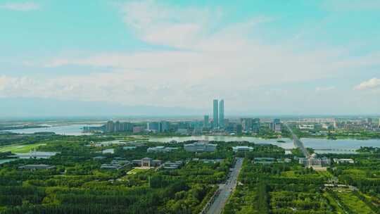 银川航拍大景