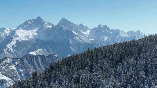 高原雪山云雾素材