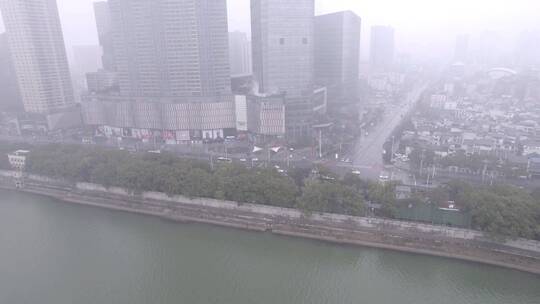 雨后白天的华远中心航拍