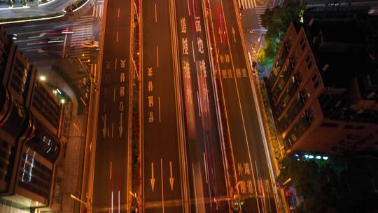 黄浦区夜景航拍