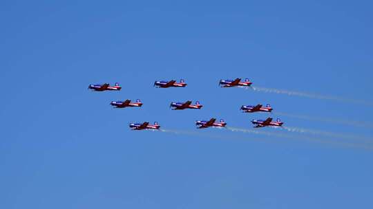 空军战机空中表演