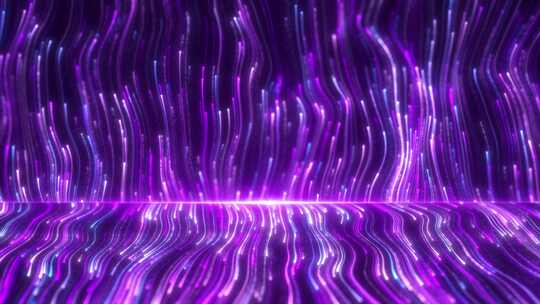 唯美紫色梦幻粒子上升光线