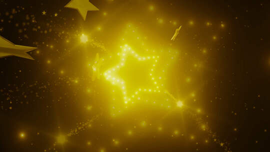 金色五角星 转场动画 颁奖 晚会 盛典视频素材模板下载