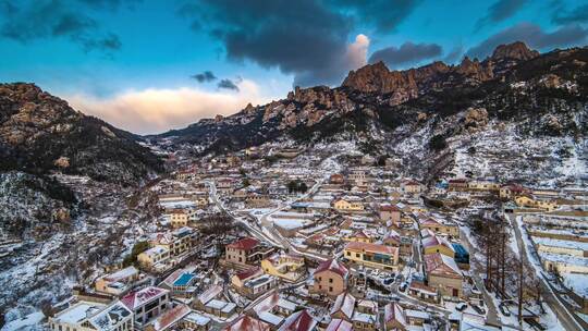 崂山雪景