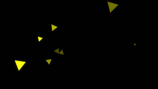 三角形动态装饰元素视频