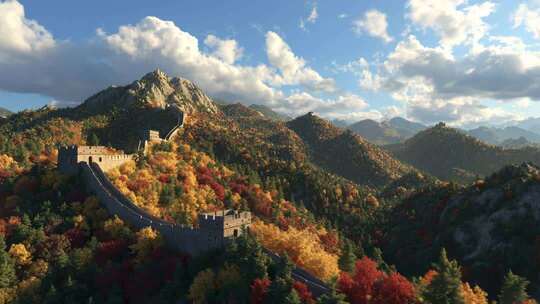 古长城万里长城航拍云海长城日出长城云雾