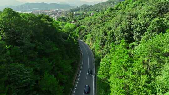 泉州洛江仙公山自驾露营特斯拉汽车4k航拍