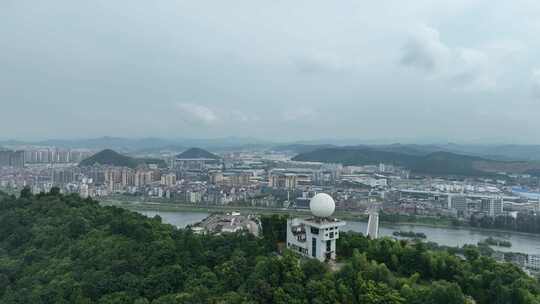 南平市建阳区航拍福建城市建筑高空俯拍鸟瞰