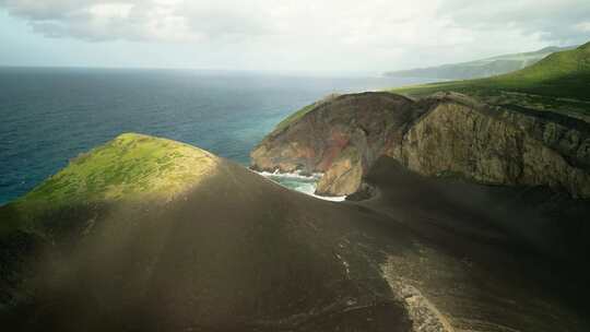 火山岛自然风光航拍