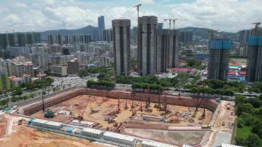 深圳北站超核项目，超核中心润府建筑工地