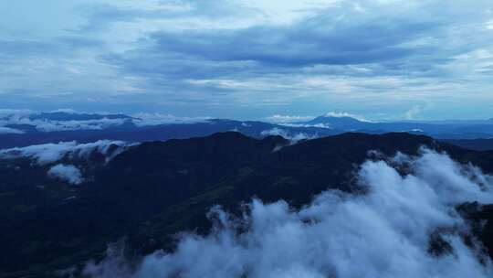 自然风景   边境  云雾山川  延时  云南