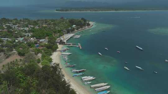 HDR印尼吉利群岛航拍自然风光
