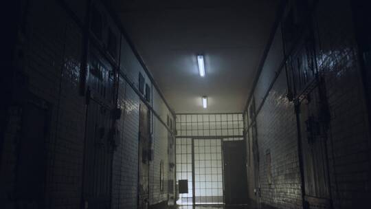 监狱的走廊视频素材模板下载