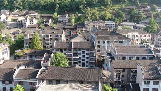 航拍贵州镇远古城5A景区