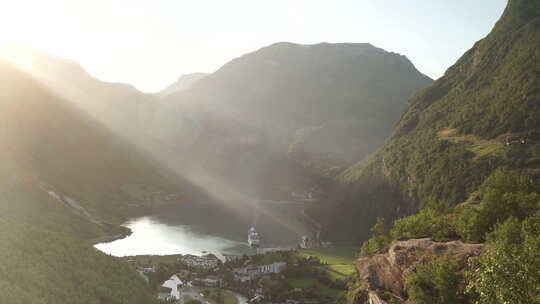 山间湖泊延时