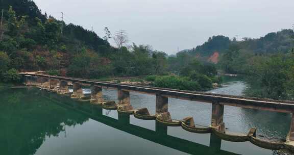 广西河池巴马盘阳河风景区石桥0821