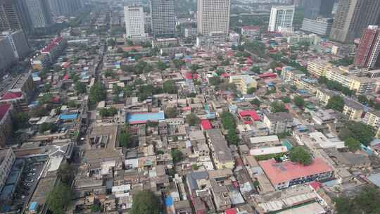 航拍河北邯郸串城街历史文化街区