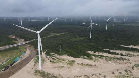 平潭海边龙王头沙滩航拍
