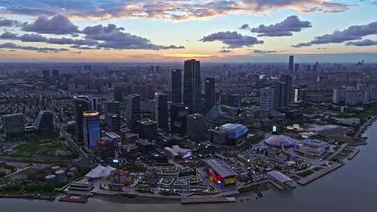 上海徐汇滨江西岸艺术中心CBD航拍