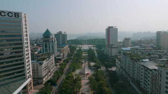 广安城市街道广场