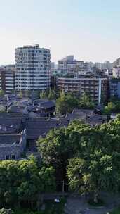 竖屏航拍四川宜宾合江门冠英街区